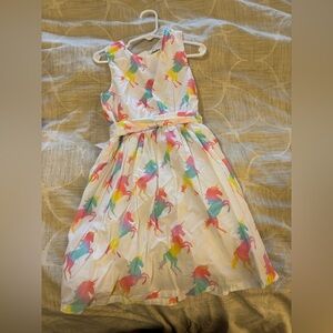Hatley Multicolor Unicorn Print Kids Dress